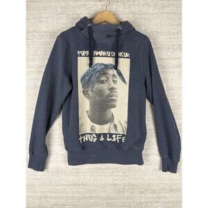 2 PAC Hoodie Size Small charcoal blue 2012 Amaru Merchandise